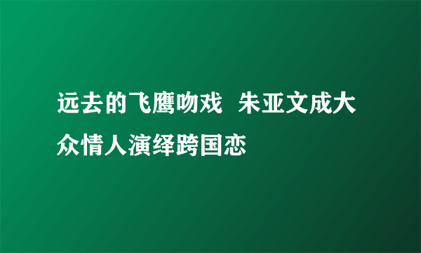 远去的飞鹰吻戏  朱亚文成大众情人演绎跨国恋