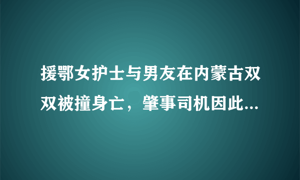 援鄂女护士与男友在内蒙古双双被撞身亡，肇事司机因此受到了什么惩罚？