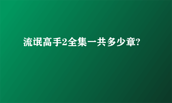 流氓高手2全集一共多少章?