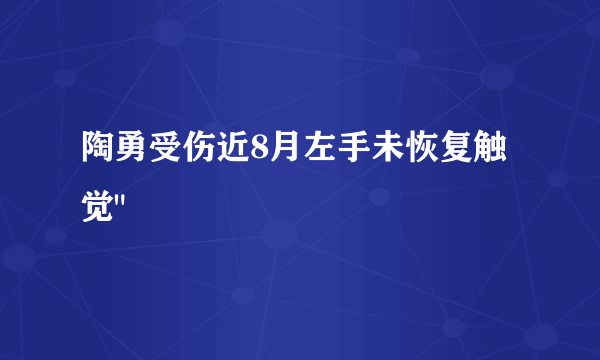 陶勇受伤近8月左手未恢复触觉