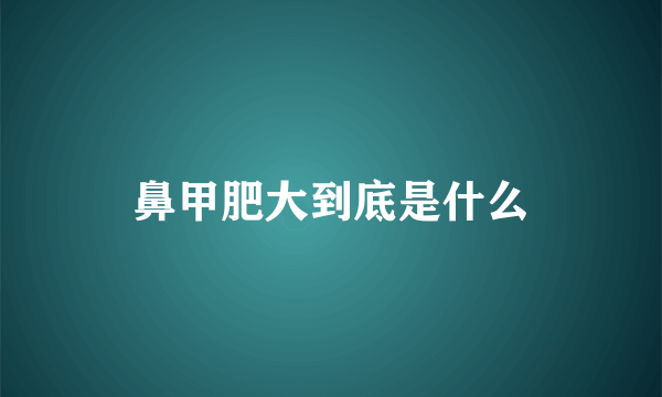 鼻甲肥大到底是什么