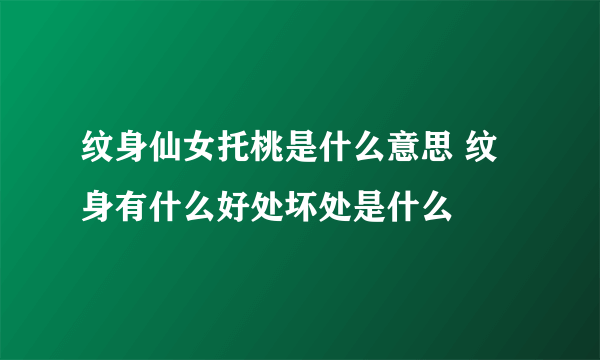 纹身仙女托桃是什么意思 纹身有什么好处坏处是什么