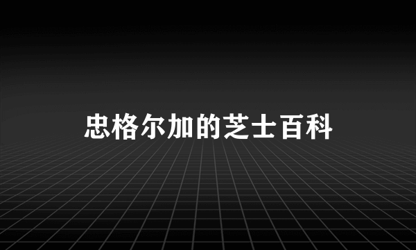 忠格尔加的芝士百科