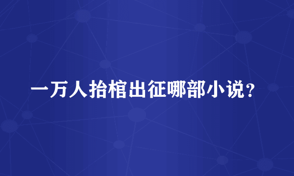 一万人抬棺出征哪部小说？