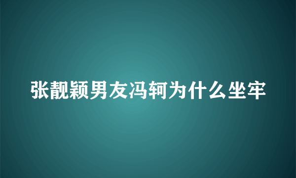 张靓颖男友冯轲为什么坐牢