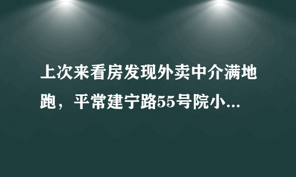 上次来看房发现外卖中介满地跑，平常建宁路55号院小区门禁管理的严格吗？对外来人员出入有什么限制吗？