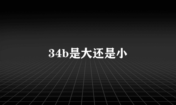 34b是大还是小