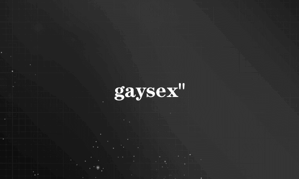 gaysex